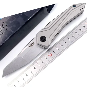 JUFULE OEM ZT0055 GTC S35VN Blade titanium Handle Ball Bearing flipper Outdoor Camp Hunting Tool Folding dinner kitchen knife 
JUFULE OEM ZT0055 GTC S35VN Blade titanium Handle Ball Bearing flipper Outdoor Camp Hunting Tool Folding dinner kitchen knife