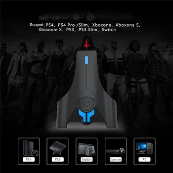 Professional Keyboard Mouse Converter for PS4 /PS3/ Switch /PC PUBG Game Gamepad Controller Adapter Wired Gaming Converter
Professional Keyboard Mouse Converter for PS4 /PS3/ Switch /PC PUBG Game Gamepad Controller Adapter Wired Gaming Converter