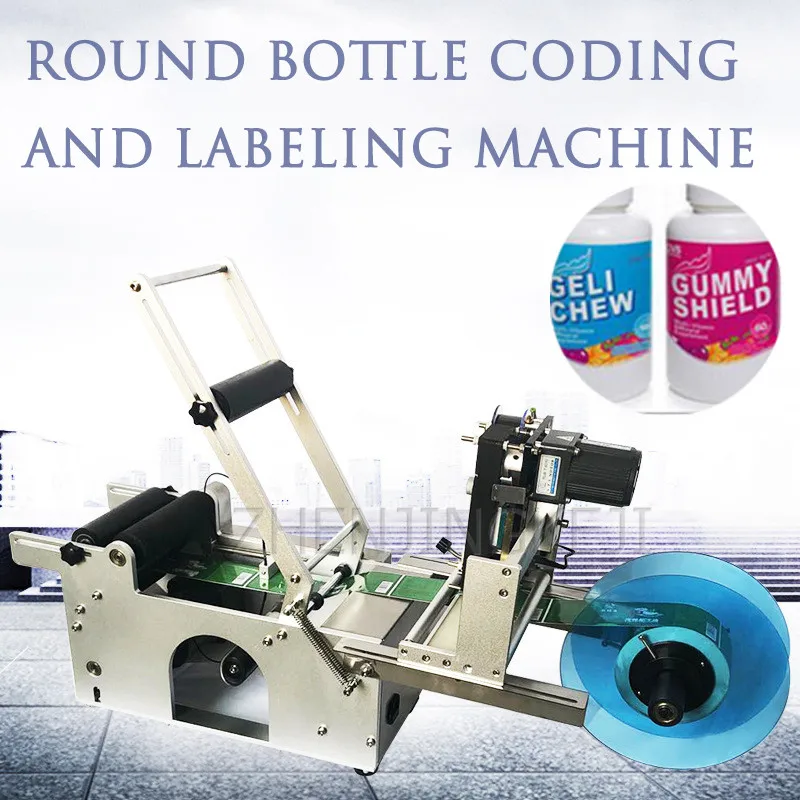 220V/110V Commercial Round Bottle Labeling Machine Semi-Automatic With Coding Date Stickers Label Liquor Drink Paste Mark Tools
220V/110V Commercial Round Bottle Labeling Machine Semi-Automatic With Coding Date Stickers Label Liquor Drink Paste Mark Tools