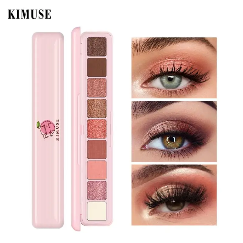 

KIMUSE 9 Color Matte Glitter Eye Shadow Palette Eye Comestic Waterproof No Smudge Long-lasting Shimmer Eyeshadow Makeup TSLM2