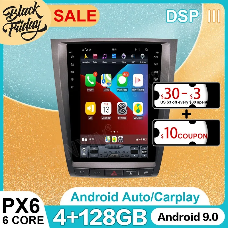 Android 9.0 Tesla Style For Lexus GS GS300 GS320 GS450 2004 Car GPS Navigation Auto Radio Stereo Multimedia Player Head Unit
Android 9.0 Tesla Style For Lexus GS GS300 GS320 GS450 2004 Car GPS Navigation Auto Radio Stereo Multimedia Player Head Unit