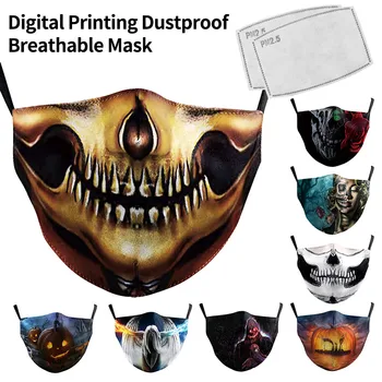 New Arrival Printed Pumpkin Pattern Ghost Mask Washable Fabric Face Masks for Germ Protection PM2.5 Face Mask with Filters
New Arrival Printed Pumpkin Pattern Ghost Mask Washable Fabric Face Masks for Germ Protection PM2.5 Face Mask with Filters
