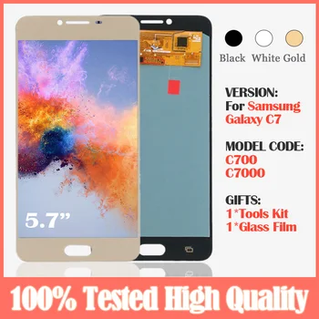 5.7 inch AMOLED Display For Samsung Galaxy C7 C7000 SM-C7000 LCD Display Screen Full Digitizer Touch Assembly Replacement Parts
5.7 inch AMOLED Display For Samsung Galaxy C7 C7000 SM-C7000 LCD Display Screen Full Digitizer Touch Assembly Replacement Parts