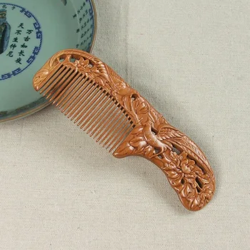 1pc Comb Peacock Flying Wooden Comb Creative Double-sided Carving Solid Wood Comb Hair Comb 
1pc Comb Peacock Flying Wooden Comb Creative Double-sided Carving Solid Wood Comb Hair Comb