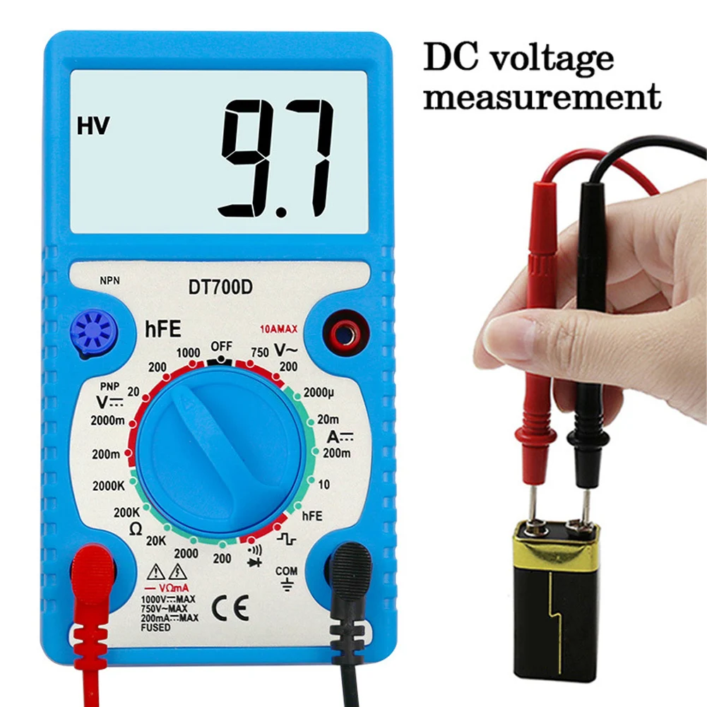 Digital Multimeter Buzzer Overload Protection Mini Wave Output Voltmeter Tester Large Screen for DC voltage AC voltage Measuring
Digital Multimeter Buzzer Overload Protection Mini Wave Output Voltmeter Tester Large Screen for DC voltage AC voltage Measuring