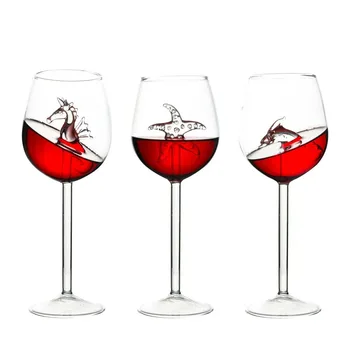 300ml European Creative Built-in Shark Starfish Wine Glass Transparent Crystal Goblet Bar Wedding Party Decorate Drinkware Gifts 
300ml European Creative Built-in Shark Starfish Wine Glass Transparent Crystal Goblet Bar Wedding Party Decorate Drinkware Gifts