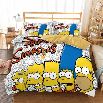 3d Simpsons Bedding Cover Cartoon Down Quilt Cover Deluxe Children's Bedroom Bed Cover Pillowcase 2/3pcs
3d Simpsons Bedding Cover Cartoon Down Quilt Cover Deluxe Children's Bedroom Bed Cover Pillowcase 2/3pcs