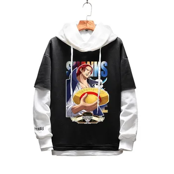 New ONE PIECE anime cosplay cosplay costume Monkey D. Luffy Roronoa Zoro Shanks hoodie unisex casual fake two-piece sweater
New ONE PIECE anime cosplay cosplay costume Monkey D. Luffy Roronoa Zoro Shanks hoodie unisex casual fake two-piece sweater