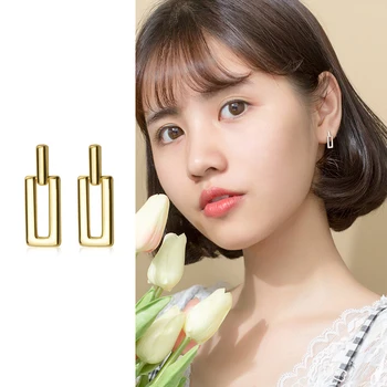 Mocanie Fashion Simple 925 Sterling Silver Hollow Out Rectangle Drop Earring for Women Japanese Style Geometric Earring Jewelry
Mocanie Fashion Simple 925 Sterling Silver Hollow Out Rectangle Drop Earring for Women Japanese Style Geometric Earring Jewelry