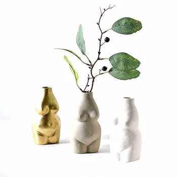 Ceramics Body Art Bust Statue Flower Insert Ornaments Frosted Porcelain Crafts Creativity Vase Desk Decor Home Decoration
Ceramics Body Art Bust Statue Flower Insert Ornaments Frosted Porcelain Crafts Creativity Vase Desk Decor Home Decoration