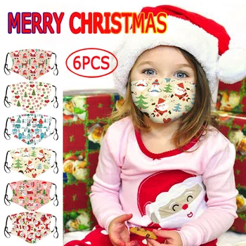 6PC Children Face Mask Christmas Tree Santa Claus Print Reusable Washable mascarilla Adjustable Mouth-muffle masque маска маски
6PC Children Face Mask Christmas Tree Santa Claus Print Reusable Washable mascarilla Adjustable Mouth-muffle masque маска маски