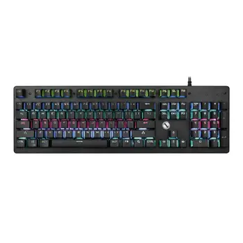 Wired Mechanical Keyboard RGB LED Backlit Wired Hover Key Cap 104 Standard Keys Gaming Keyboard
Wired Mechanical Keyboard RGB LED Backlit Wired Hover Key Cap 104 Standard Keys Gaming Keyboard