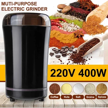 Mini Electric Coffee Grinder 400W Kitchen Salt Pepper Grinder Powerful Spices Nuts Seeds Coffee Bean Grind Machine AU/EU Plug
Mini Electric Coffee Grinder 400W Kitchen Salt Pepper Grinder Powerful Spices Nuts Seeds Coffee Bean Grind Machine AU/EU Plug