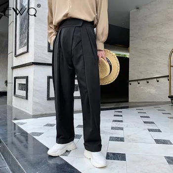 EWQ / Design new men's clothes High Waist Slanting Placket loose causal suit Trousers for male solid color all-match pants 9Y303
EWQ / Design new men's clothes High Waist Slanting Placket loose causal suit Trousers for male solid color all-match pants 9Y303