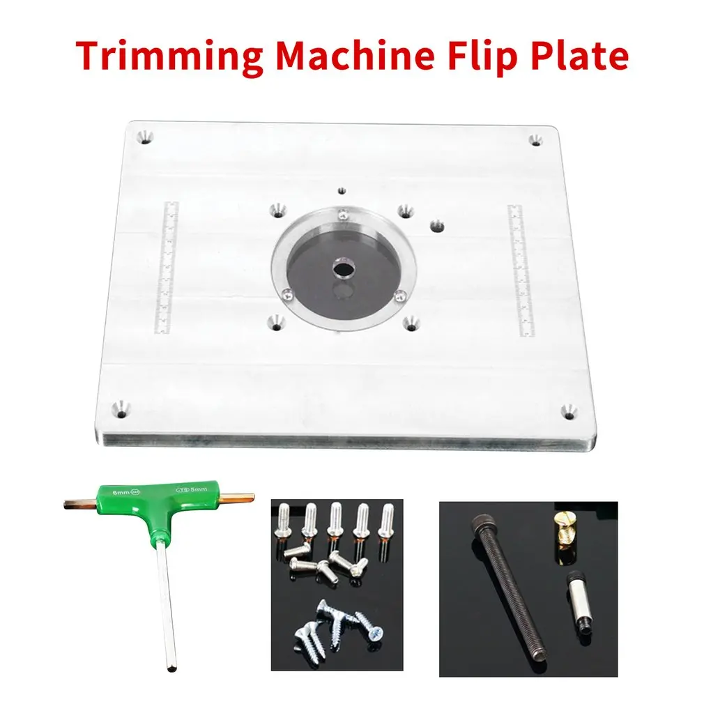 Trimming Machine Flip Plate Router Table Insert Plate Engrave Machine Electric Wood Milling Guide Table Woodworking Work Bench
Trimming Machine Flip Plate Router Table Insert Plate Engrave Machine Electric Wood Milling Guide Table Woodworking Work Bench