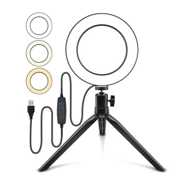 Photography LED Selfie Ring Light 16CM USB Ring Lamp Dimmable Video Light For Youtube Makeup With Tripod
Photography LED Selfie Ring Light 16CM USB Ring Lamp Dimmable Video Light For Youtube Makeup With Tripod