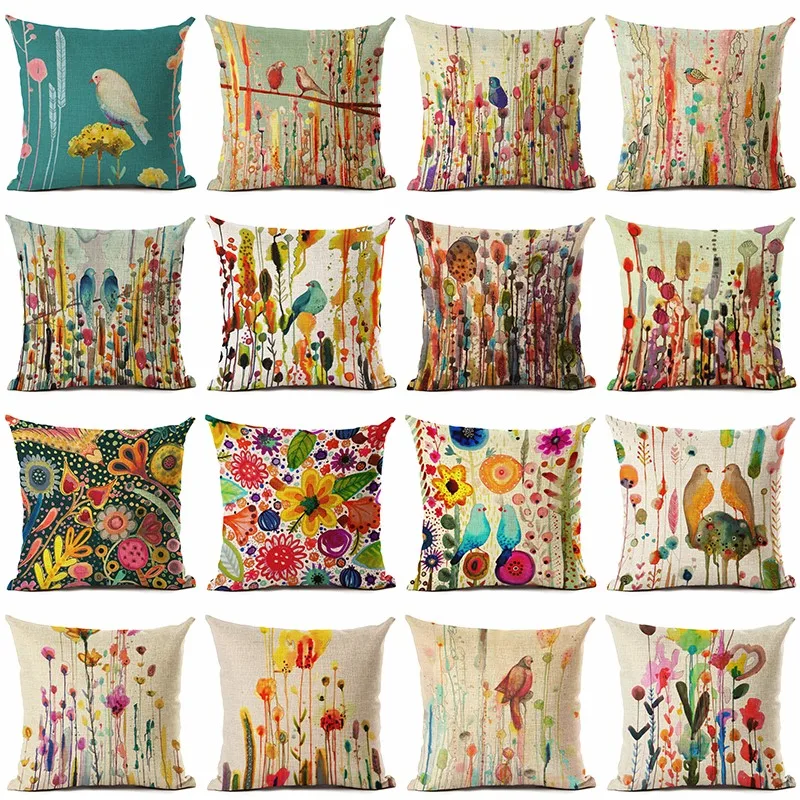 Oil Painting Birds Cushion Cover Decorative Sofa Throw Pillow Car Chair Home Decor Pillow Case
Oil Painting Birds Cushion Cover Decorative Sofa Throw Pillow Car Chair Home Decor Pillow Case