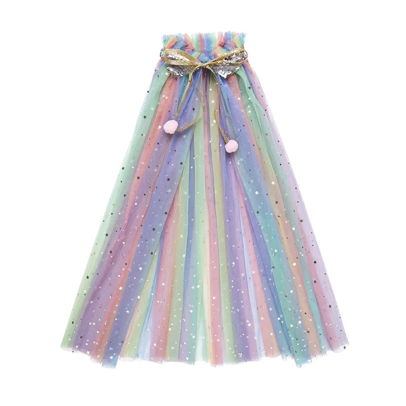 Платье для девочек с цветочным принтом детское платье принцессы блестящими