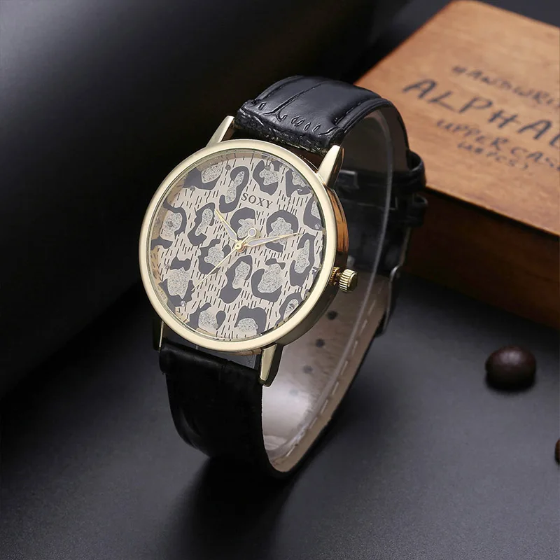Ladies Luxury Brand Leopard Print Fashion Casual Quartz Wrist Watch SOXY Stainless Steel Case Leather Belt Women Clock Gift
Ladies Luxury Brand Leopard Print Fashion Casual Quartz Wrist Watch SOXY Stainless Steel Case Leather Belt Women Clock Gift