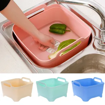 Plastic Vegetable Basin Kitchen Household Large Drain Basin Drip Basin Dish Basin Fruit Basin Vegetable Basket Drain Basket
Plastic Vegetable Basin Kitchen Household Large Drain Basin Drip Basin Dish Basin Fruit Basin Vegetable Basket Drain Basket