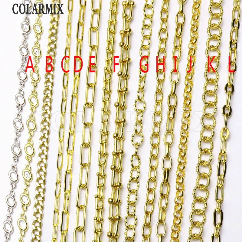 5 meters link chain multi kinds fashion open link chain mix colors clip chain accessories for women fashion jewelry chain 9633
5 meters link chain multi kinds fashion open link chain mix colors clip chain accessories for women fashion jewelry chain 9633