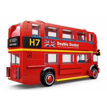 Technic Classic London Red Double-decker Bus DIY Model Building Blocks City van minibus Bricks Toys For Children
Technic Classic London Red Double-decker Bus DIY Model Building Blocks City van minibus Bricks Toys For Children