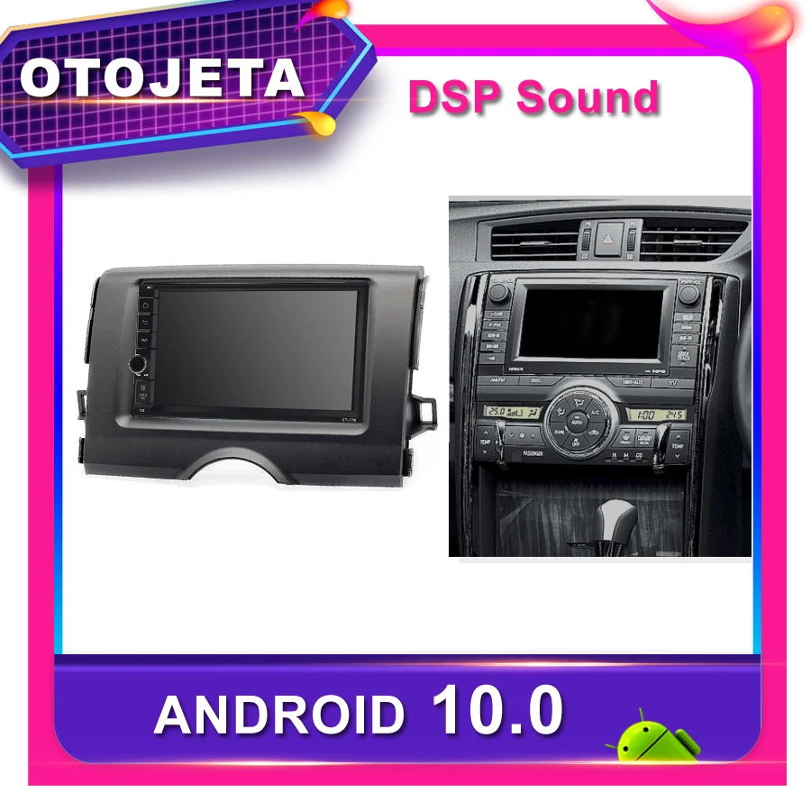 Рамка android 10 0 dvd-плеер стерео автомобильное радио для Toyota Mark X Reiz 2010 Автомобильный