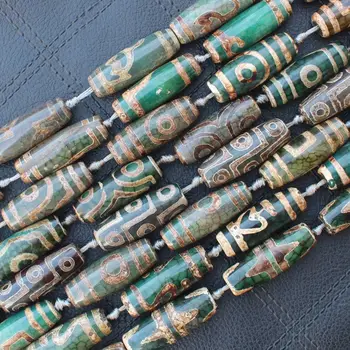 Green Dzi agates 14x40mm 9eyes Oval Beads , 8pcs per strand , For DIY Jewelry Making !We provide mixed wholesale for all items!
Green Dzi agates 14x40mm 9eyes Oval Beads , 8pcs per strand , For DIY Jewelry Making !We provide mixed wholesale for all items!