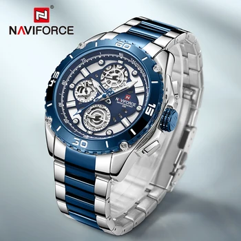 NAVIFORCE Watches Mens Top Luxury Brand Calendar Waterproof Steel strap Clock Male Casual Quartz Wristwatch Relogios Masculino
NAVIFORCE Watches Mens Top Luxury Brand Calendar Waterproof Steel strap Clock Male Casual Quartz Wristwatch Relogios Masculino