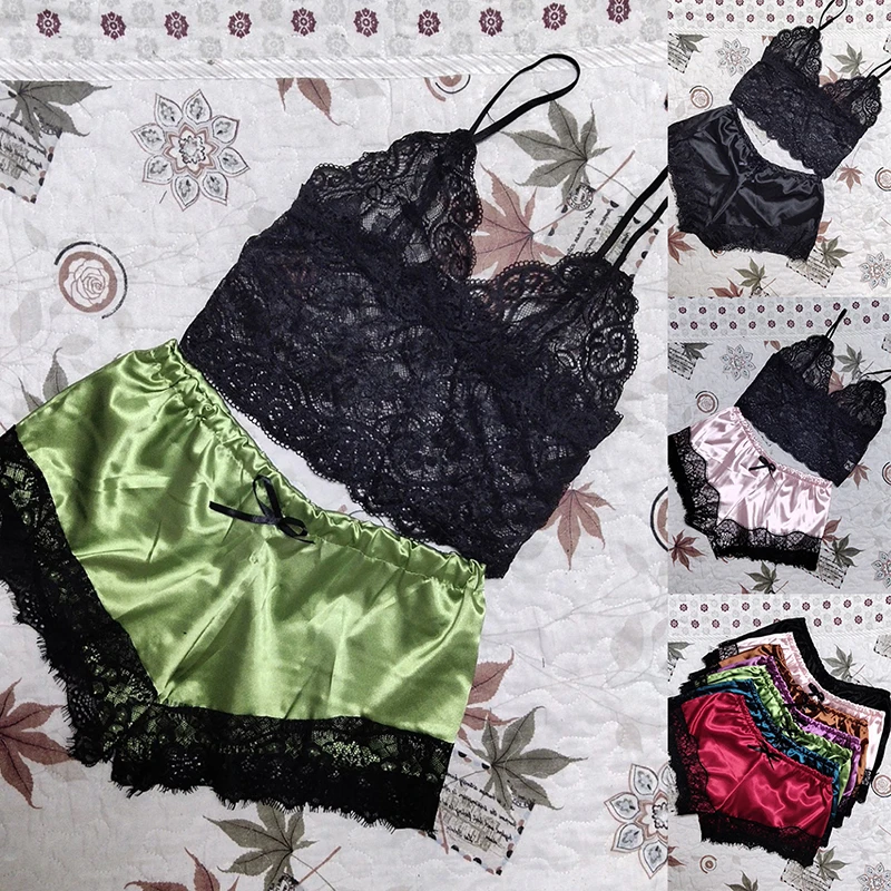 1Set Womens Lace Sleepwear Lingerie Tops Shorts Set Babydoll Pajamas Nightwear S/M/L/XL/2XL/3XL
1Set Womens Lace Sleepwear Lingerie Tops Shorts Set Babydoll Pajamas Nightwear S/M/L/XL/2XL/3XL