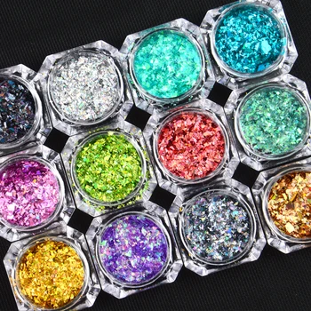 12 Colors Laser Rainbow Nail Art Glitters Sequins Sheet Powder Diamond Flake Colorful Glitter Holographic Nail Flakes
12 Colors Laser Rainbow Nail Art Glitters Sequins Sheet Powder Diamond Flake Colorful Glitter Holographic Nail Flakes