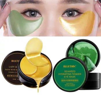30pairs Gold Collagen Mask Natural Moisturizing Green Algae Eye Mask Anti-Aging Eye Cream 60 Tablets 
30pairs Gold Collagen Mask Natural Moisturizing Green Algae Eye Mask Anti-Aging Eye Cream 60 Tablets