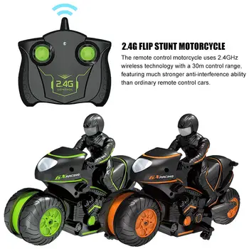 Remote Control Motorcycle Car Toys Rechargeable 2.4G RC Stunt Motorcycle 360 Rotating Drift High Speed Climbing Motor Toys
Remote Control Motorcycle Car Toys Rechargeable 2.4G RC Stunt Motorcycle 360 Rotating Drift High Speed Climbing Motor Toys