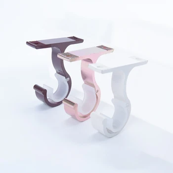 1 Pair Curtain Rod Brackets Aluminum Alloy Wall & Ceiling Mount Single Curtain Rod Holder Bracket, Wine Red, White, Rose Gold
1 Pair Curtain Rod Brackets Aluminum Alloy Wall & Ceiling Mount Single Curtain Rod Holder Bracket, Wine Red, White, Rose Gold