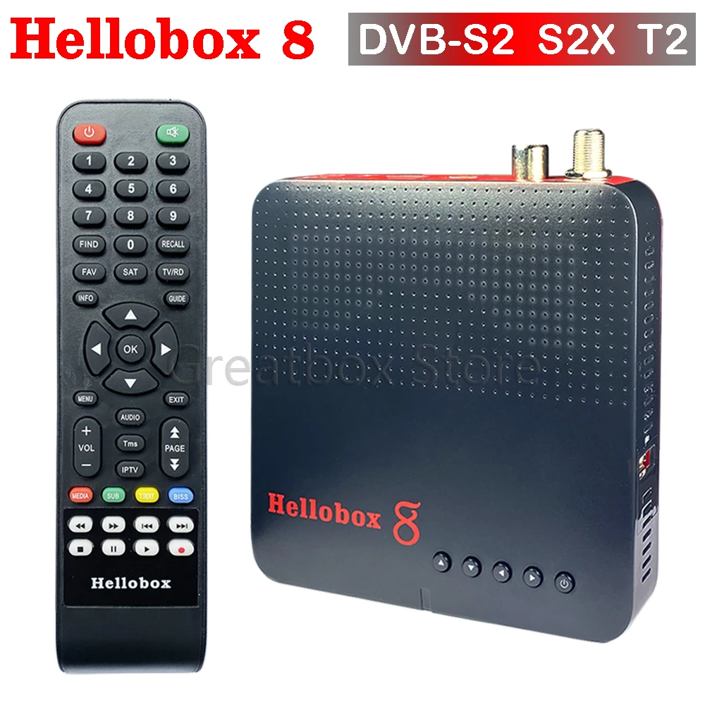 2020 Новый H.265 ТВ приемник DVB T2 S2 Hellobox 8 телеприставка Поддержка RJ45 WiFi HEVC PowerVu Biss