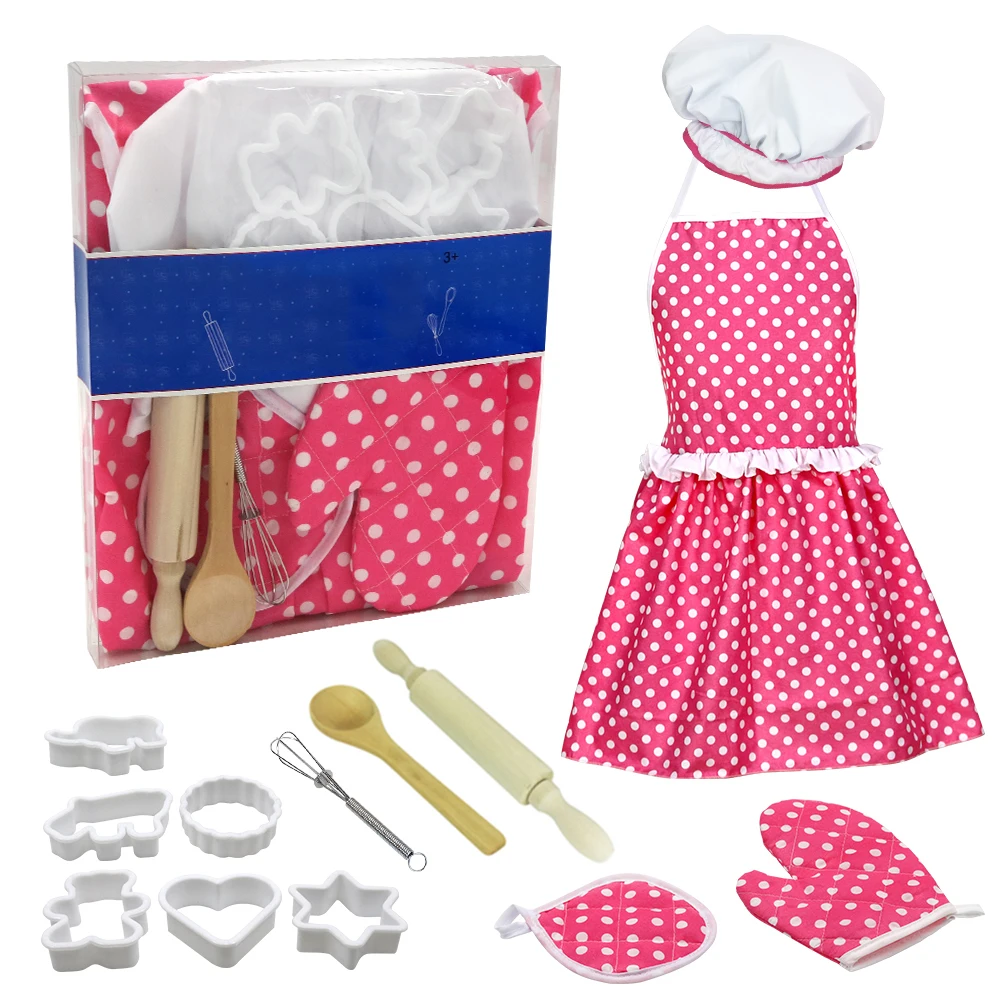 Kids Kitchen DIY Cooking Baking Suit Toys Set Pretend Clothes Apron Gloves Children Kitchen Simulation Chef Cooking Baking Tools
Kids Kitchen DIY Cooking Baking Suit Toys Set Pretend Clothes Apron Gloves Children Kitchen Simulation Chef Cooking Baking Tools
