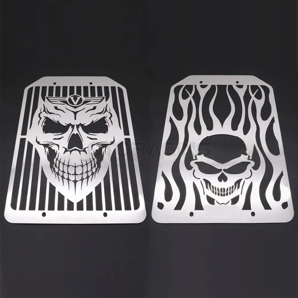 Motorcycle Chrome Skull Style Radiator Grille Protector Grill Cover For Kawasaki Vulcan VN 1700 VN1700 All Year
Motorcycle Chrome Skull Style Radiator Grille Protector Grill Cover For Kawasaki Vulcan VN 1700 VN1700 All Year