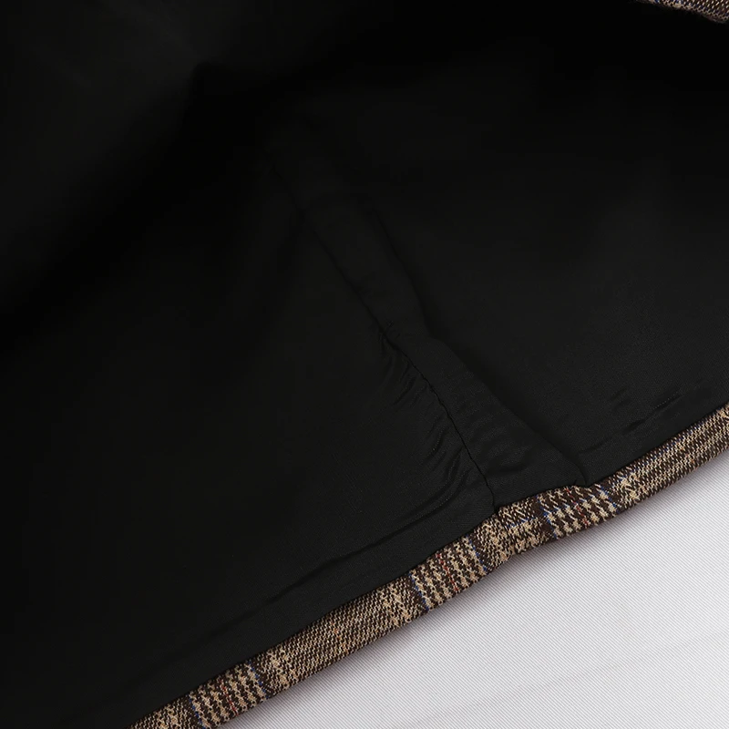 Женская клетчатая юбка Harajuku винтажная Повседневная мини с высокой талией и