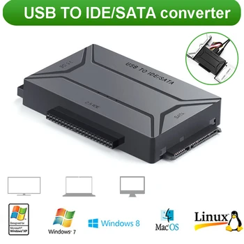 USB 3.0 to IDE SATA Converter External Adapter Kit for 2.5 3.5 Inch Hard Drive H-best
USB 3.0 to IDE SATA Converter External Adapter Kit for 2.5 3.5 Inch Hard Drive H-best