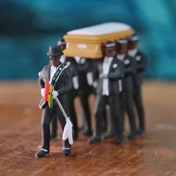 Cosplay Ghana Dancing Pallbearers Coffin Dance Figure Action Funeral Dancing Team Display Funny Accessories
Cosplay Ghana Dancing Pallbearers Coffin Dance Figure Action Funeral Dancing Team Display Funny Accessories