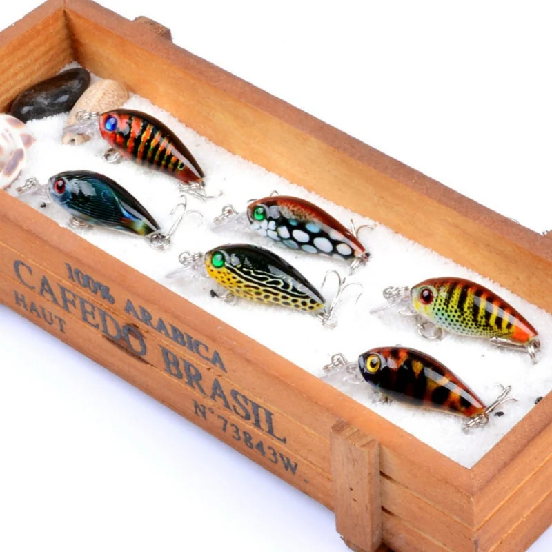 New 1 Pcs 4g 4.5cm Hard Fishing Lure 10# Hook Crank Bait Diving Depth 0.1-0.3m Lake River Fishing Wobblers Carp Fishing Baits
New 1 Pcs 4g 4.5cm Hard Fishing Lure 10# Hook Crank Bait Diving Depth 0.1-0.3m Lake River Fishing Wobblers Carp Fishing Baits