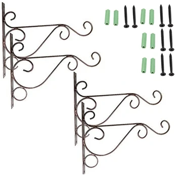 4PCS Metal Plant Bracket Iron Wall Mount Lanterns Hangers for Hanging Bird Feeders, Lanterns, Wind Chimes, Planters
4PCS Metal Plant Bracket Iron Wall Mount Lanterns Hangers for Hanging Bird Feeders, Lanterns, Wind Chimes, Planters