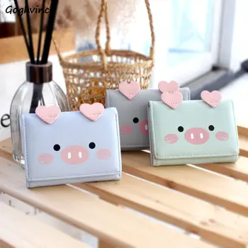 Wallets Women PU Leather Cartoon-pig Kawaii Cute Fordable Mini Student Purse Korean-Style Leisure Girls Carteira Sweet Money Bag
Wallets Women PU Leather Cartoon-pig Kawaii Cute Fordable Mini Student Purse Korean-Style Leisure Girls Carteira Sweet Money Bag