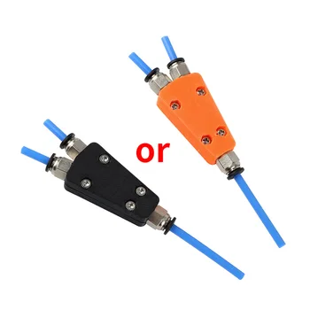 Ender-3 3D printer extruder feed pneumatic fittings 2 into a new print color module
Ender-3 3D printer extruder feed pneumatic fittings 2 into a new print color module