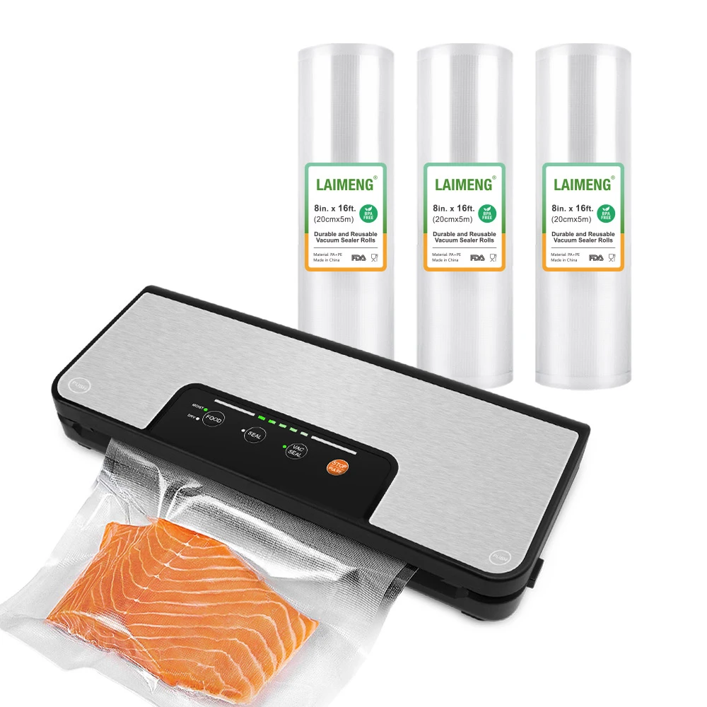 

YUMYTH Food Vacuum Sealer with BPA-Free Vacuum Bags Rolls Commercial Vacuum Packing Machine Sous Vide Bags for Food Storage T288