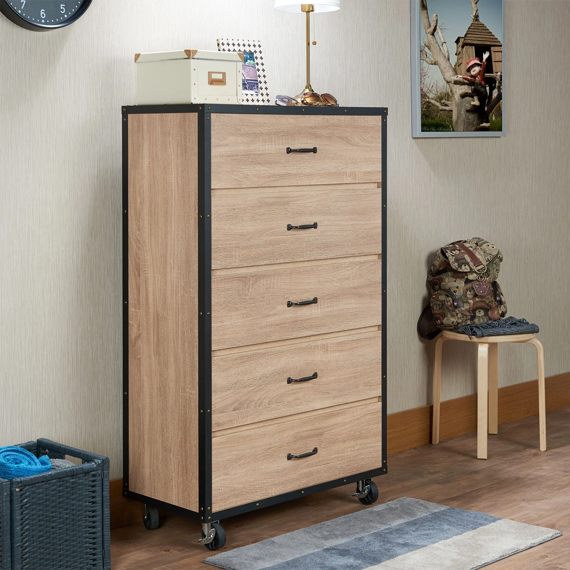 Bemis Chest in Weathered Light Oak Chest of drawers Suitable for Bedroom Living Room US Warehouse
Bemis Chest in Weathered Light Oak Chest of drawers Suitable for Bedroom Living Room US Warehouse