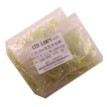1000Pcs/bag 5 Colors F3 3MM Round LED Ultra Bright Water Clear Green/Yellow/Blue/White/Red Light Emitting Diode
1000Pcs/bag 5 Colors F3 3MM Round LED Ultra Bright Water Clear Green/Yellow/Blue/White/Red Light Emitting Diode