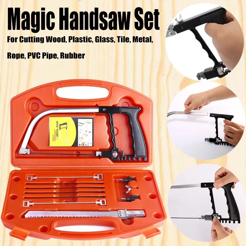 12pcs Magic Multifunctional Handsaw Set Multi Blades Set DIY Bow Saw Hacksaw Universal Saw Woodworking Tool Magic Hand Saw
12pcs Magic Multifunctional Handsaw Set Multi Blades Set DIY Bow Saw Hacksaw Universal Saw Woodworking Tool Magic Hand Saw