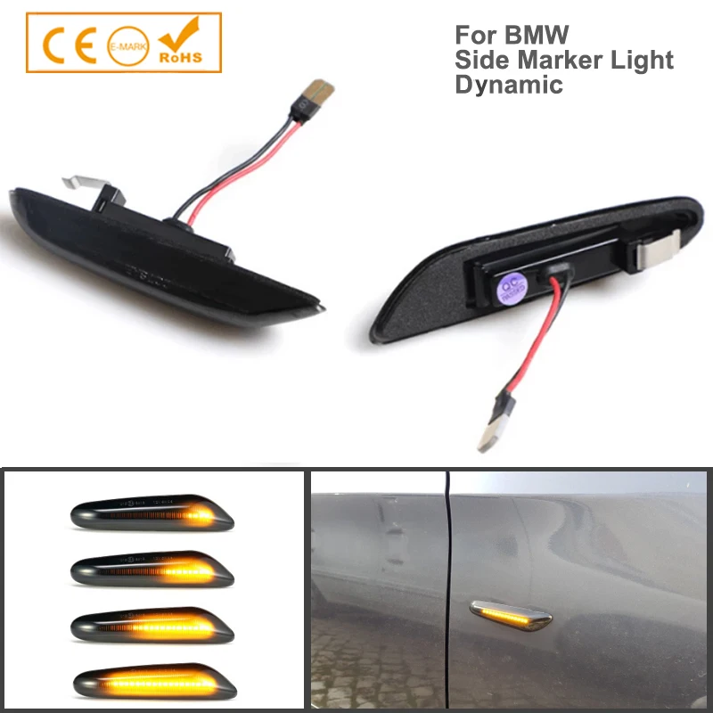 2pc Dynamic LED Side Marker Light For Bmw 1 3 5 Series E81 E82 E88 E46 E90 E91 E92 E93 E60 E61 E83 E84 Flowing Turn Signal Lamps
2pc Dynamic LED Side Marker Light For Bmw 1 3 5 Series E81 E82 E88 E46 E90 E91 E92 E93 E60 E61 E83 E84 Flowing Turn Signal Lamps