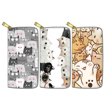 New Style Cartoon Cat 846Pu Long Zipper Wallet Printed Graphic Customization Yiwu Deng Xing Manufacturers Direct Selling 
New Style Cartoon Cat 846Pu Long Zipper Wallet Printed Graphic Customization Yiwu Deng Xing Manufacturers Direct Selling